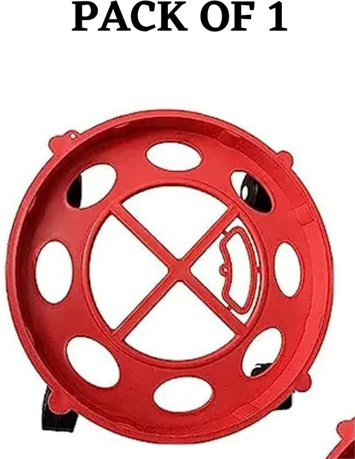 Image of senoprime High Quality Red Gas Cylinder Trolley with 360 Rotating Wheels Gas Cylinder Trolley (Red, Pack of 1)