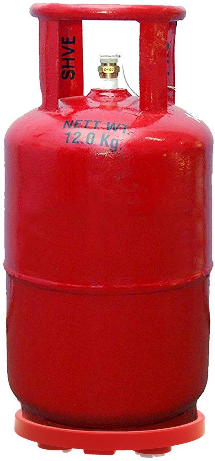 Image of SWAURSAHA LPG Gas Cylinder Stand with Wheels |Movable and Portable Gas Trolley (Pack of 1) Gas Cylinder Trolley