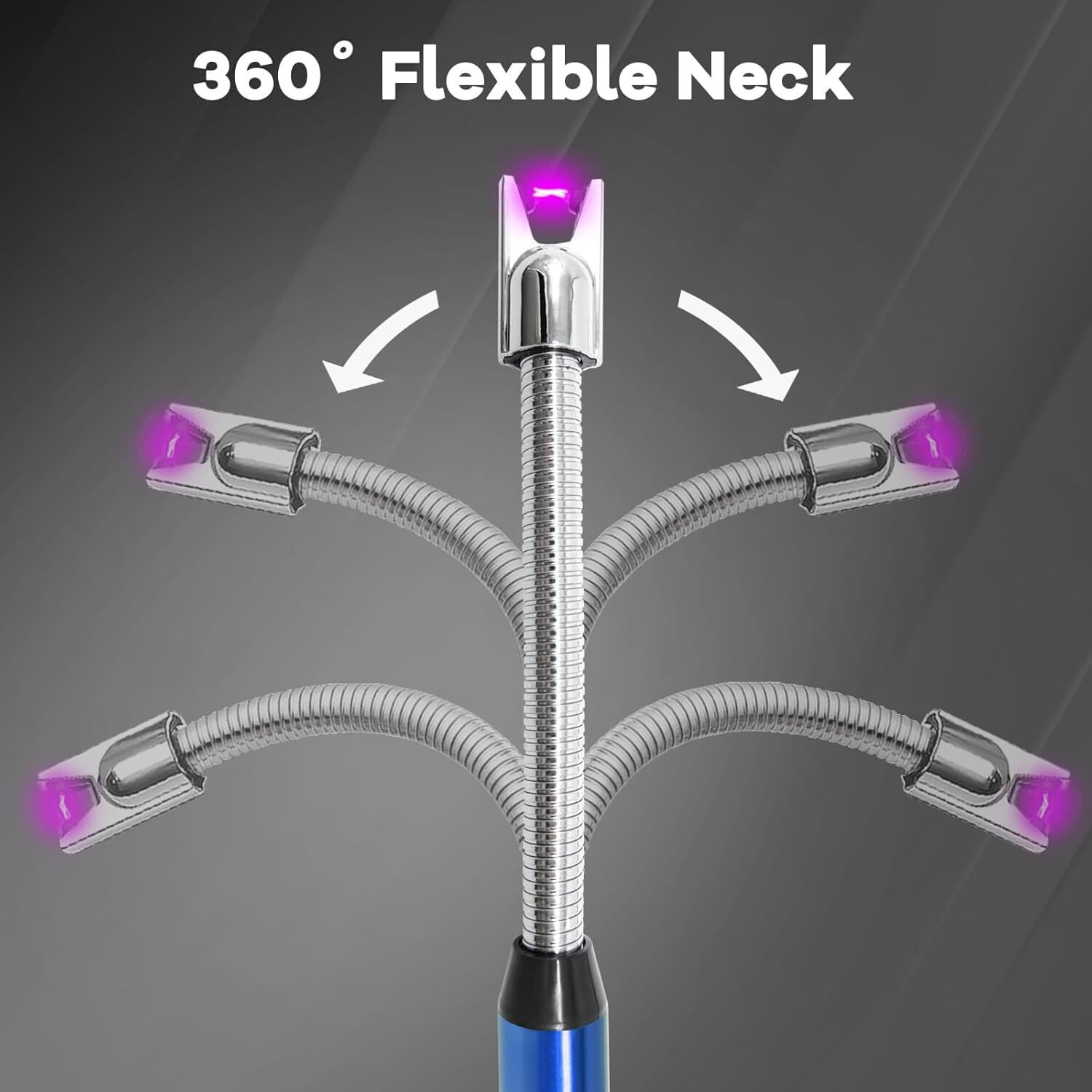 Image of EYESEEK 360 Degree Flexible Rechargeable Electric Kitchen Lighter for Gas Candle Stove Aluminium Electronic Gas Lighter