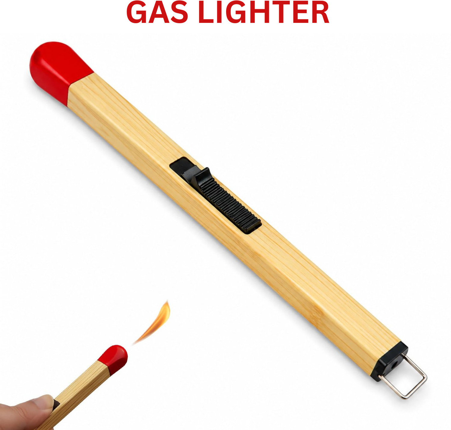 Zevon Match Stick Shaped Butane Lighter Plastic Gas Lighter