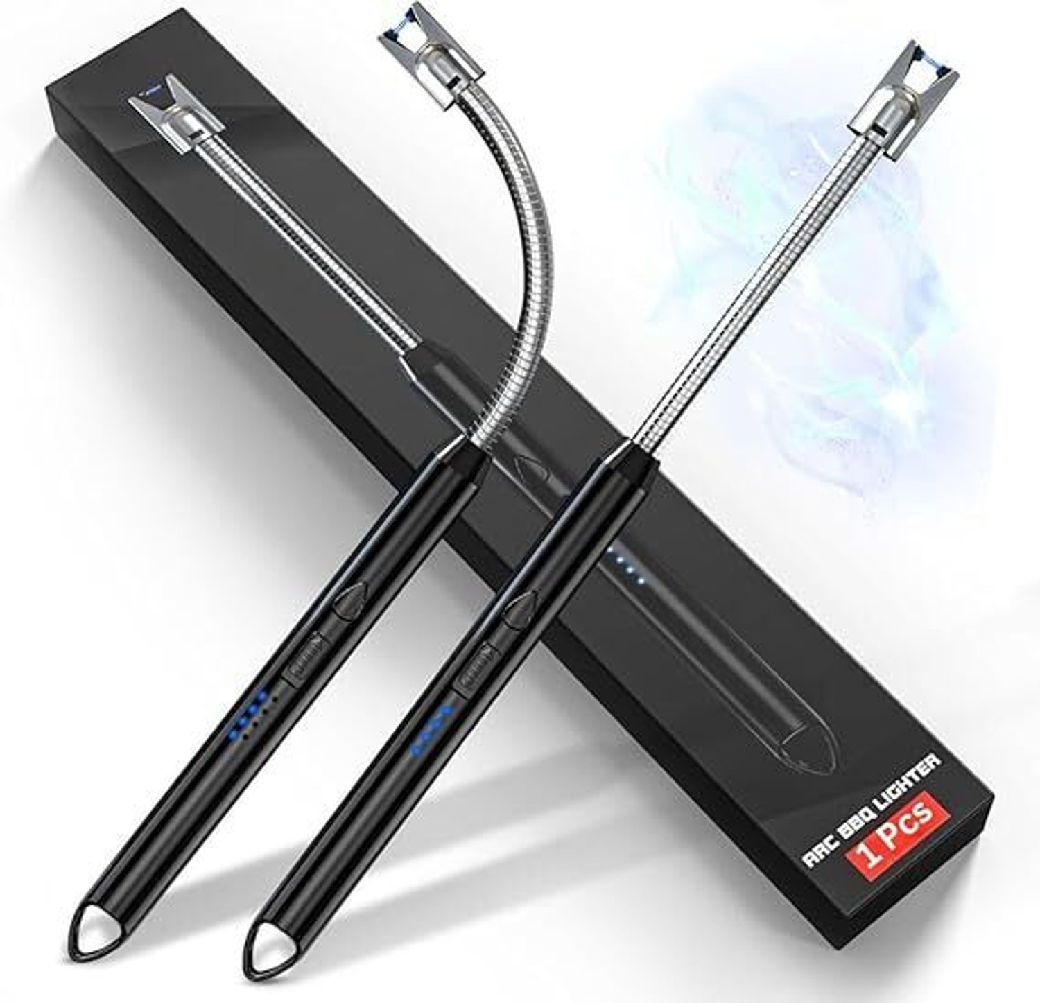 Image of FAVSTORE TRANDS GASLIGHTER.6 Flameless Iron Electric Lighter - Windproof, Rechargeable & Safe Pocket Lighter (MULTICOLOR)