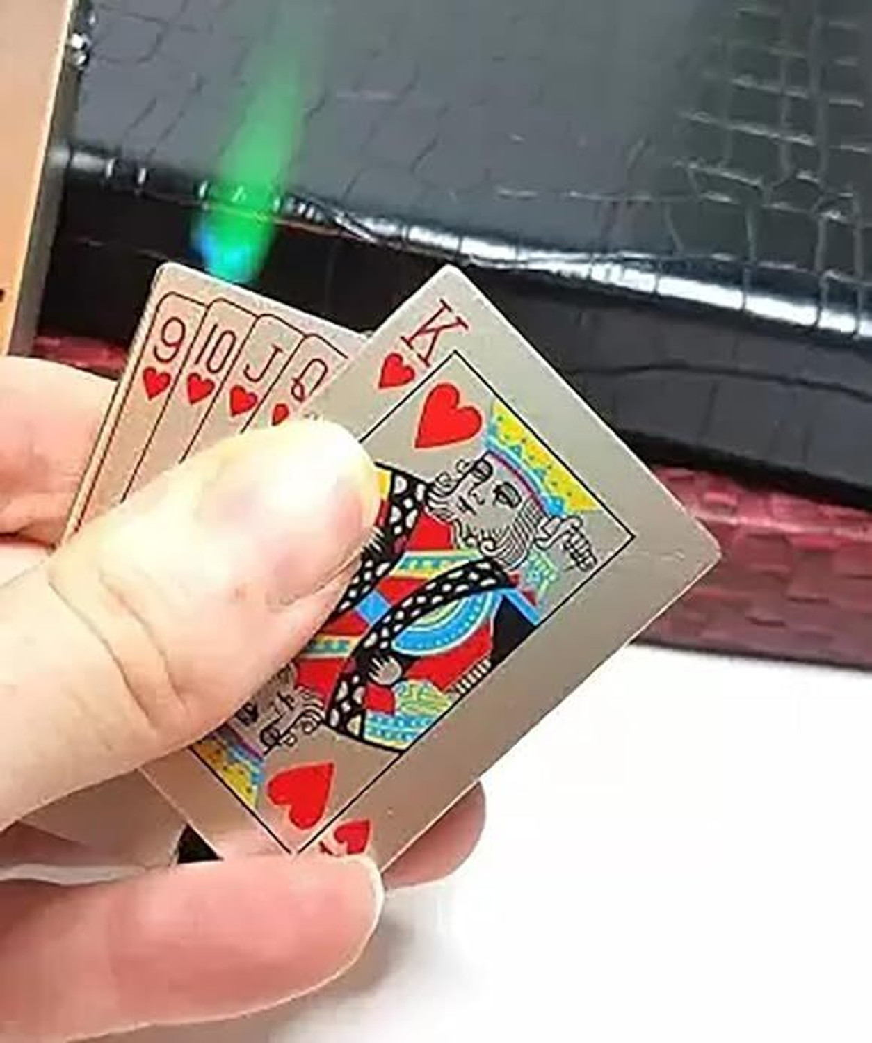 Image of Arpit Teen Patti Print Butane Gas Refillable Fancy Cigarette Metal Lighter Steel Gas Lighter