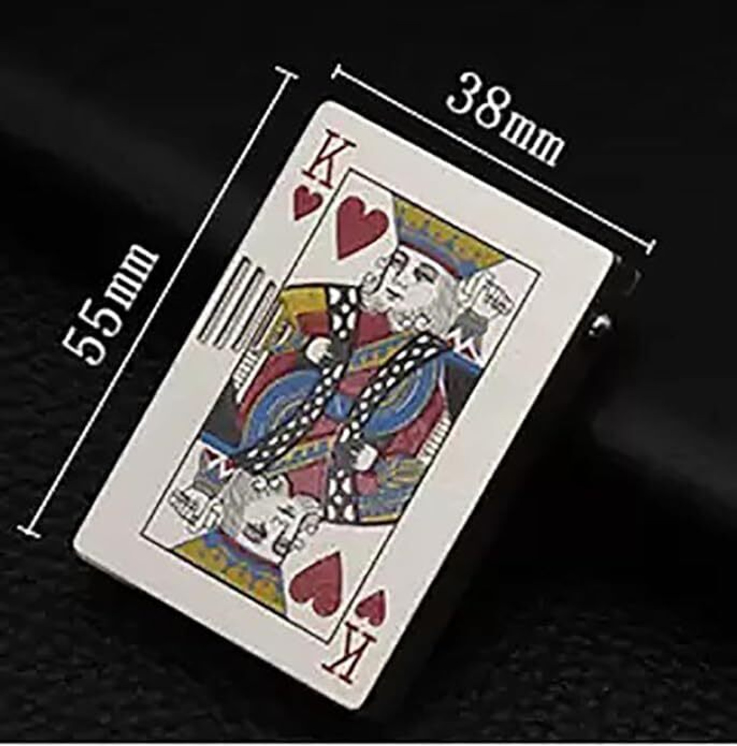 Image of Arpit Teen Patti Print Butane Gas Refillable Fancy Cigarette Metal Lighter Steel Gas Lighter