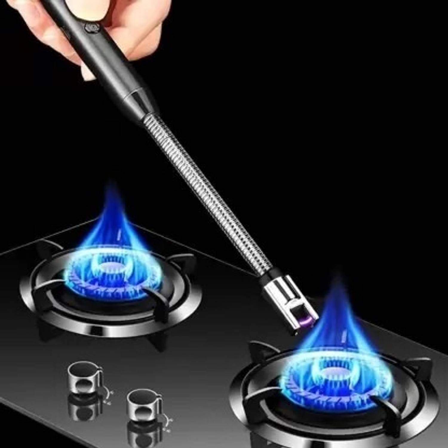 PRATYANG Rechargeable Gas Lighter For Kitchen Stove,Candle, 360de