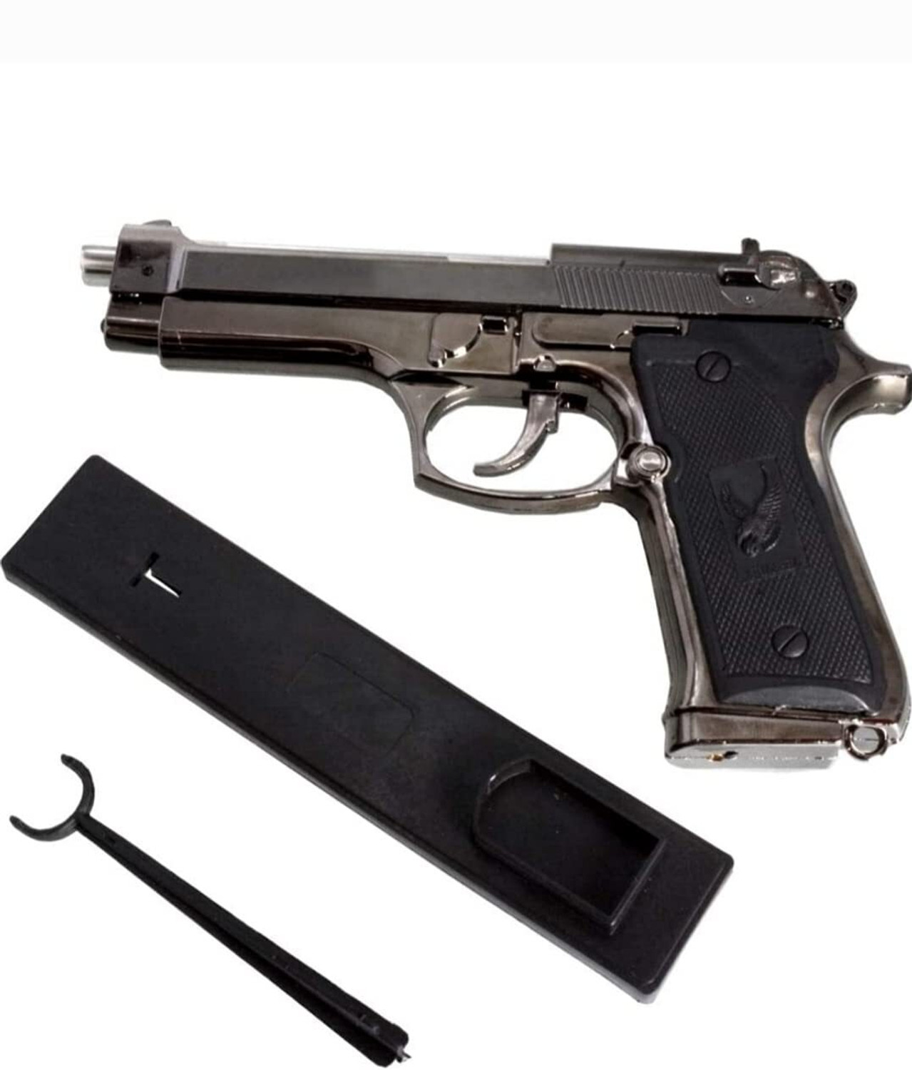 Image of adorrobella Stainless Steel Gun Lighter (1) Pocket Lighter