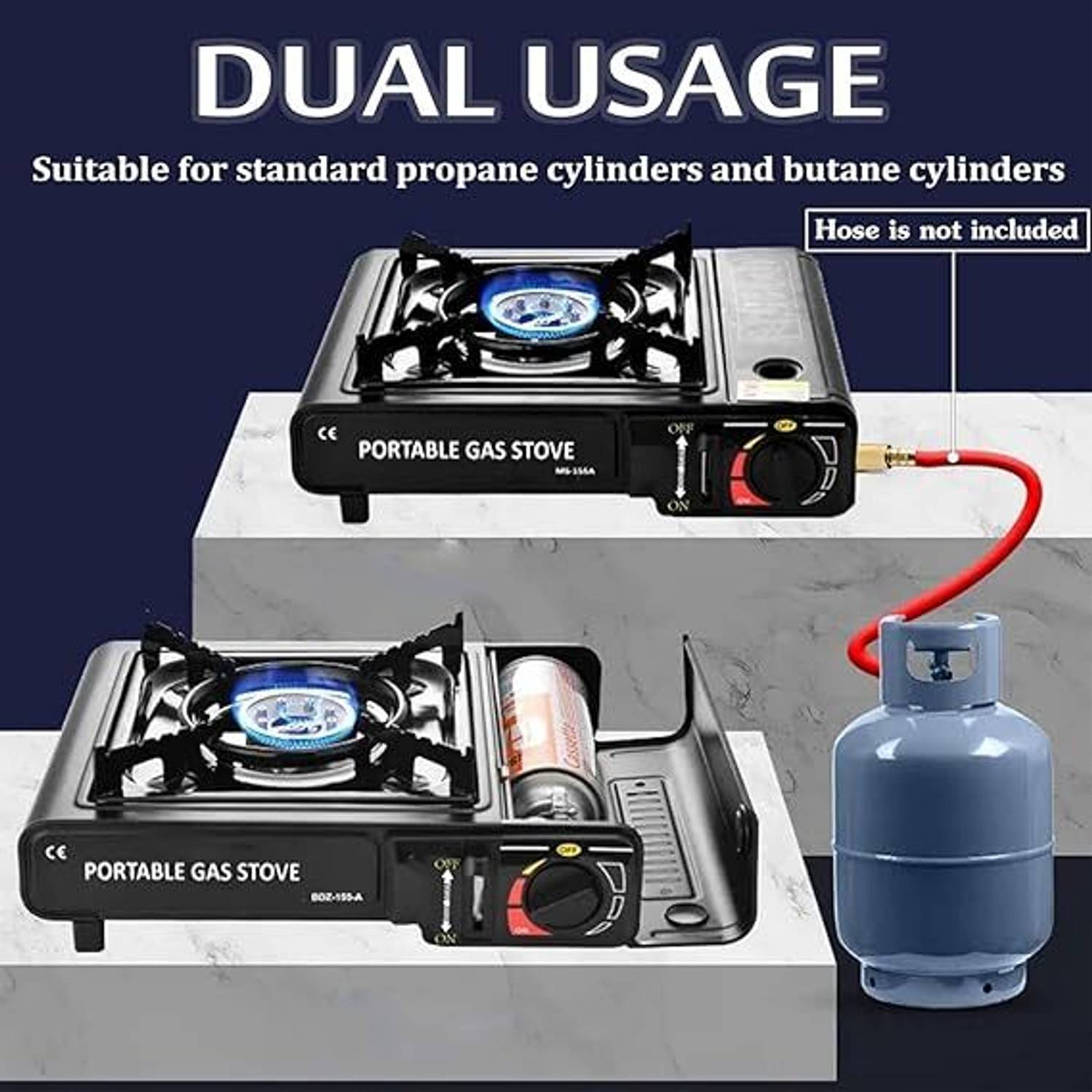 4uonly Portable Camping BIG Gas Stove Cooking Gas burner with Carrying Case for KX29 Aluminium Manual Gas Stove