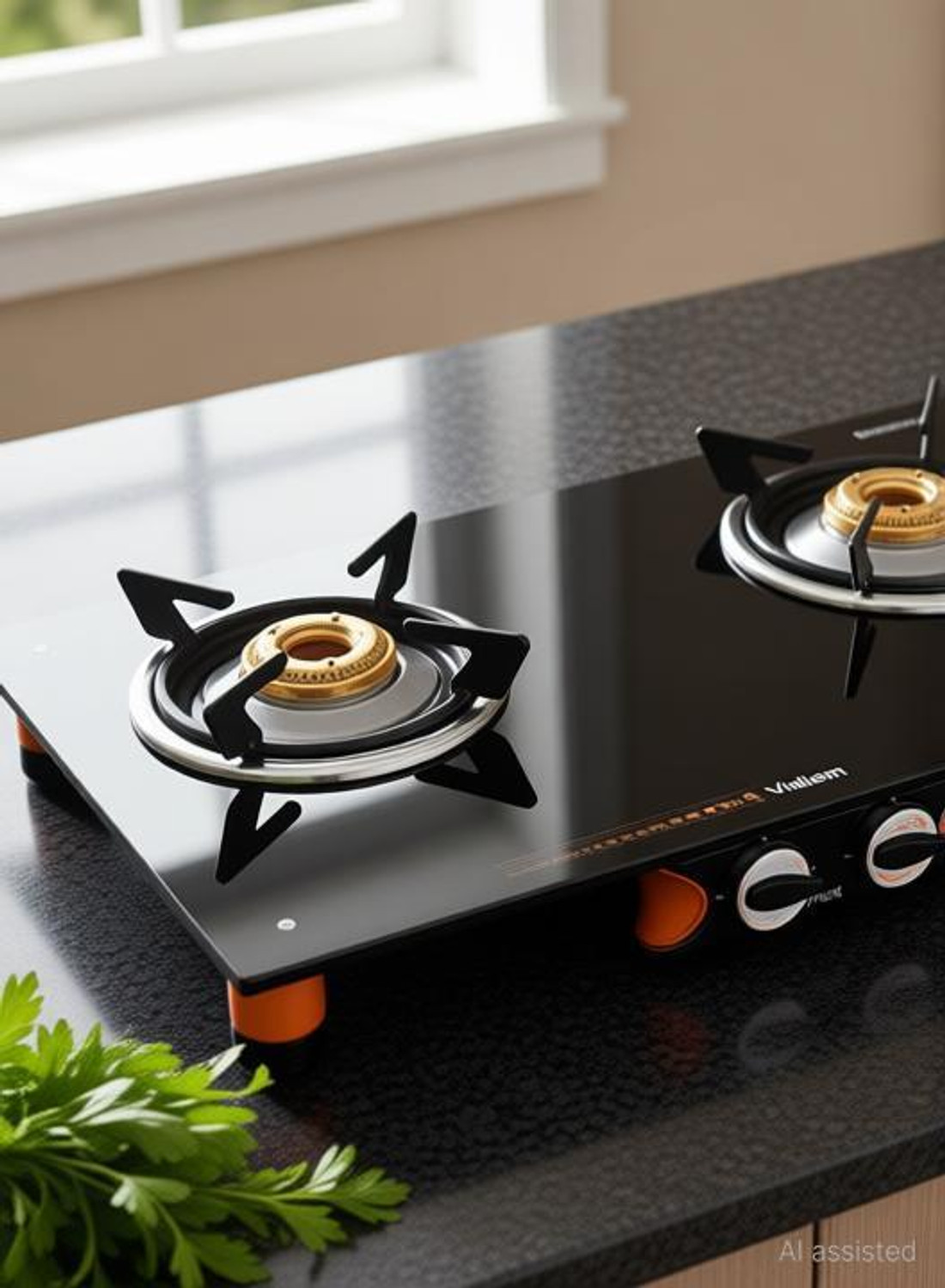 Image of Vidiem Air Pride 2B Glass Manual Gas Stove