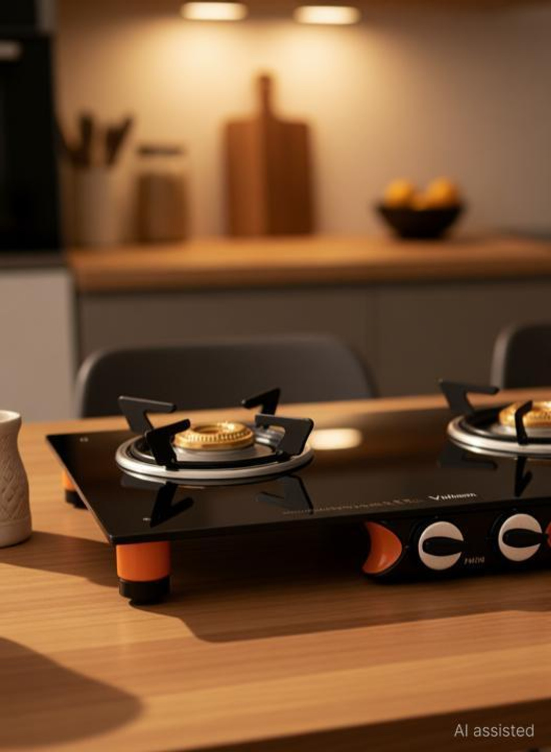 Image of Vidiem Air Pride 2B Glass Manual Gas Stove