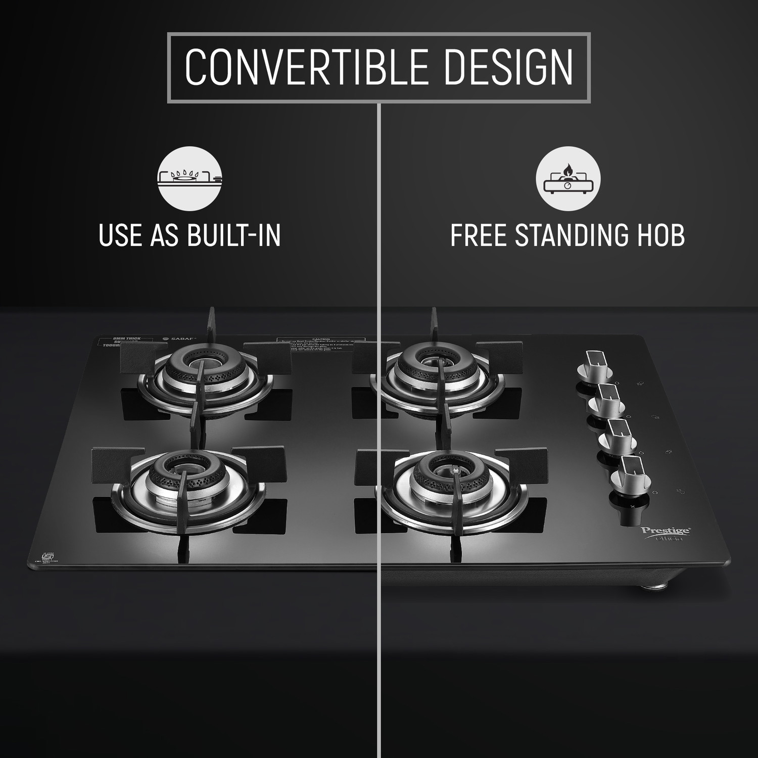 Image of Prestige Glass Automatic Hob (4 Burners)