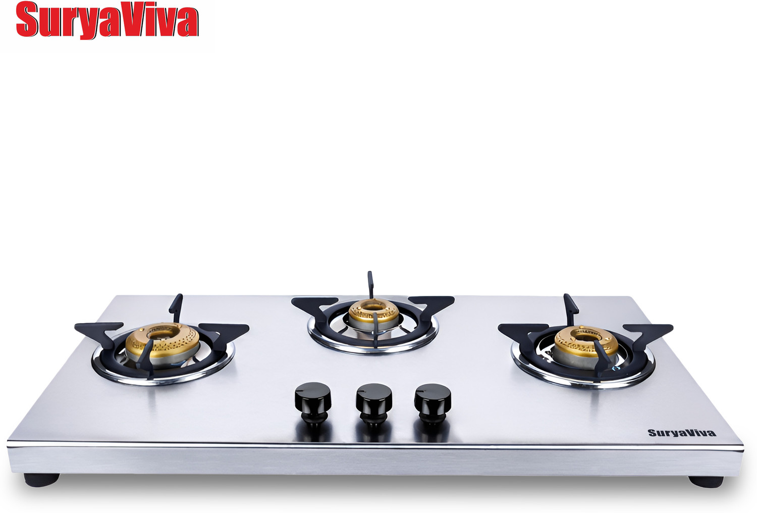 Image of SURYAVIVA Tejas 3B Premium Stainless Steel Manual Gas Stove