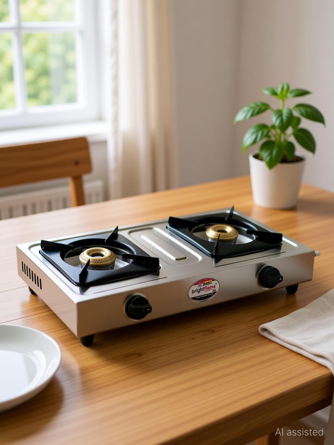 Image of brightfalme Eco 2B Stainless Steel Manual Gas Stove