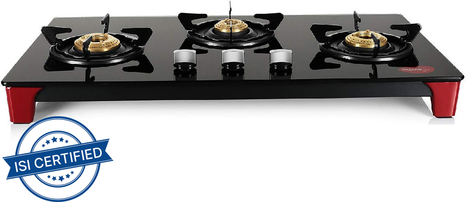 Image of Pigeon gas stove Glass Automatic Gas Stove