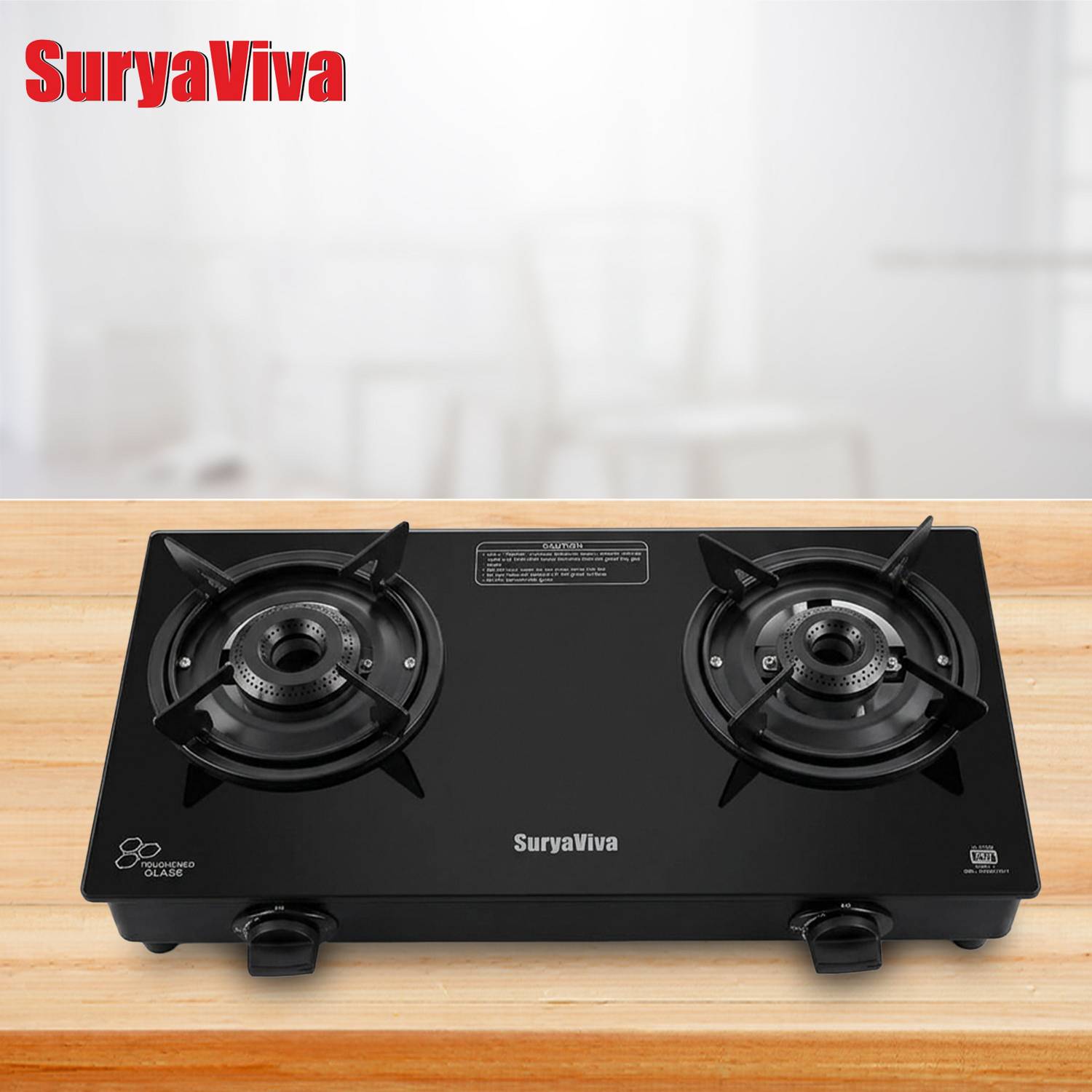 SURYAVIVA 2B Photon X Black Gas Stove - Image 4