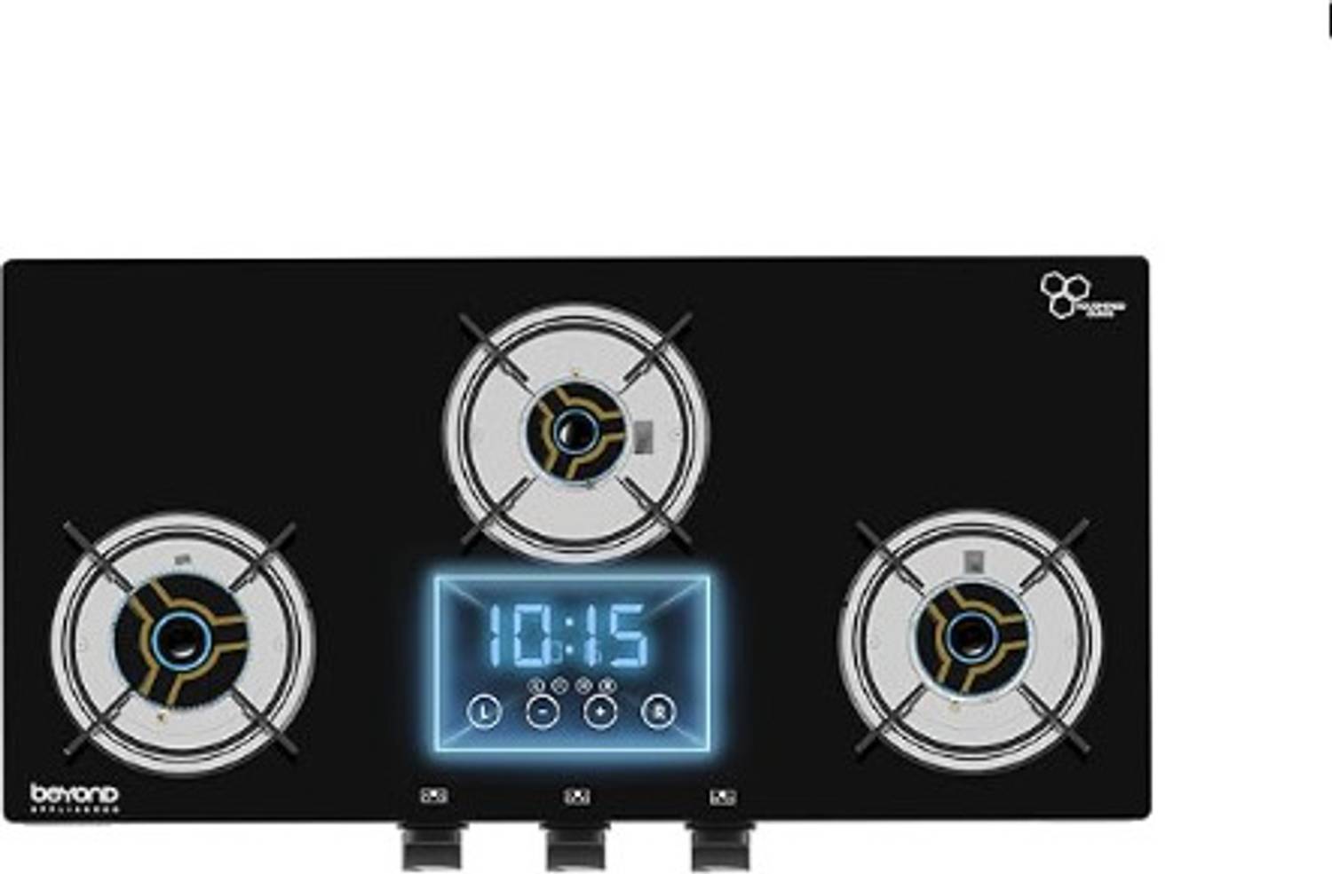 Beyond Appliances Auriga 3B Brass Smart Cooktop, Digital Timer, F