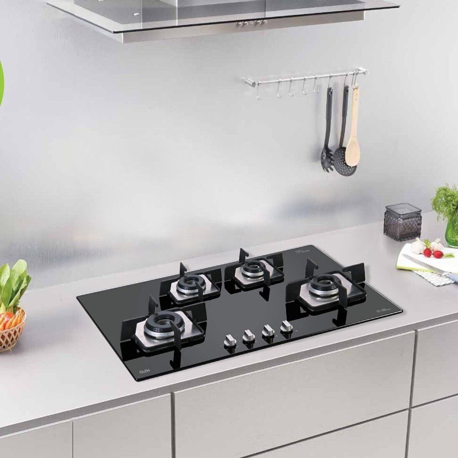 Image of Glen Built In Hob 70 cm 8 MM Thick Toughened Glass 2 Years Warranty Glass Automatic Hob