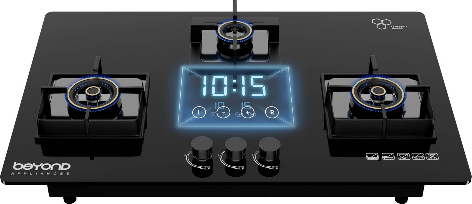 Beyond Appliances Dorado 3 Burner Smart Hobtop Digital Timer FFD