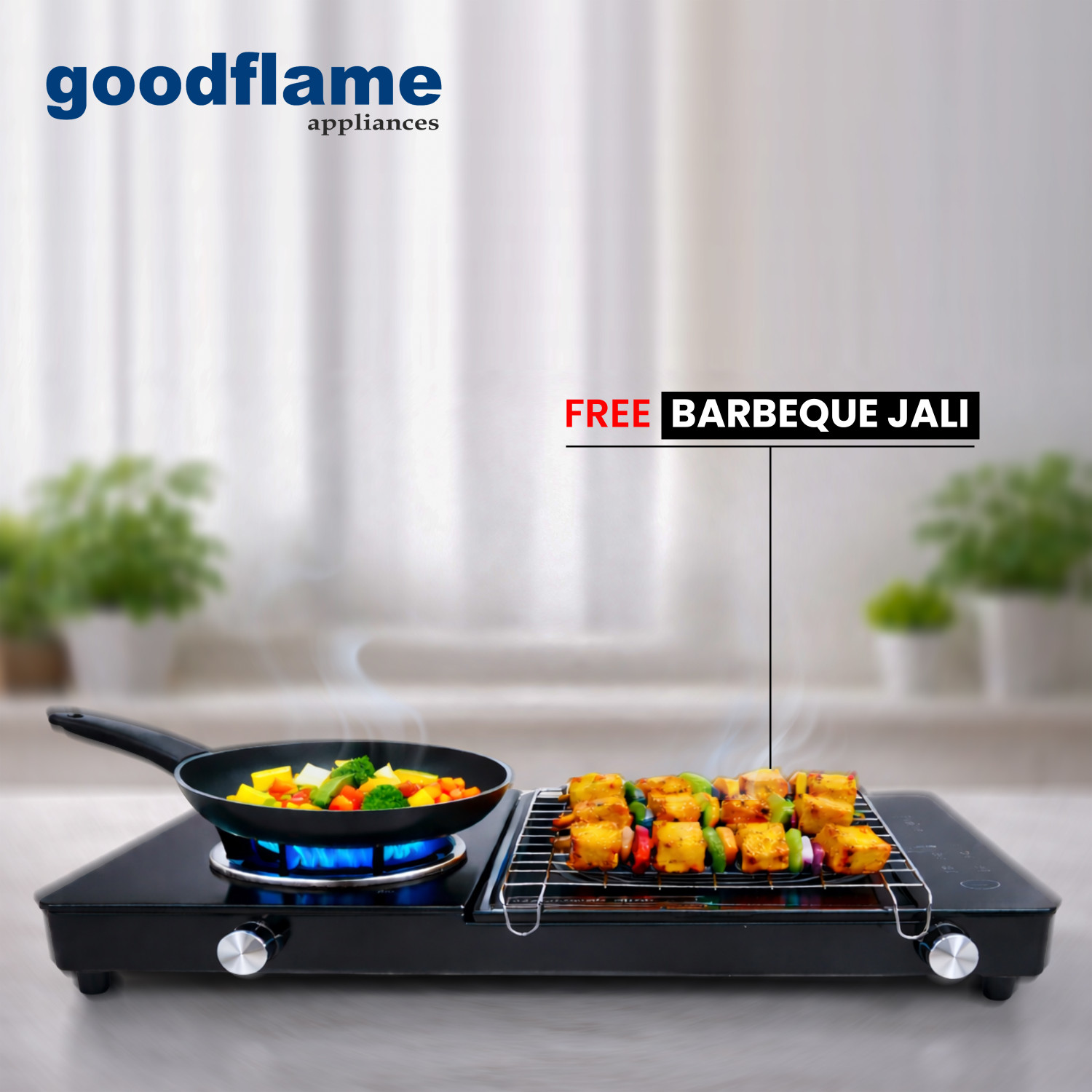 Image of goodflame 2200 W Infrared Cooktop Touch Panel