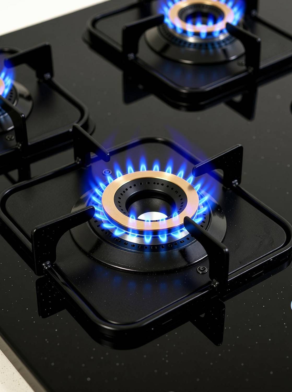 CELLO Crysta 8 MM Black Glass Gas Stove - Image 5