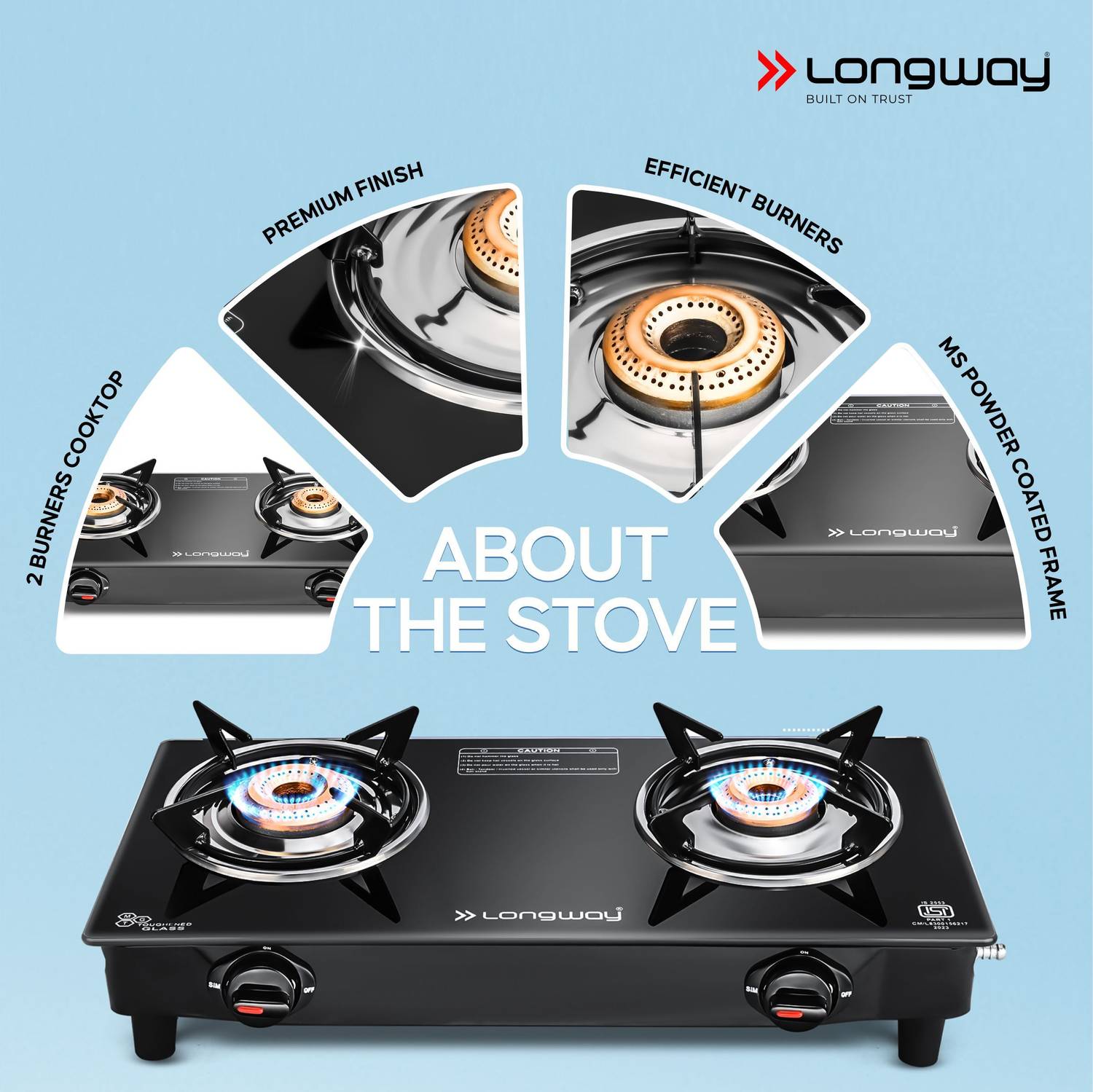 Longway Furn-Manual-2B Stainless Steel Gas Stove - Image 5
