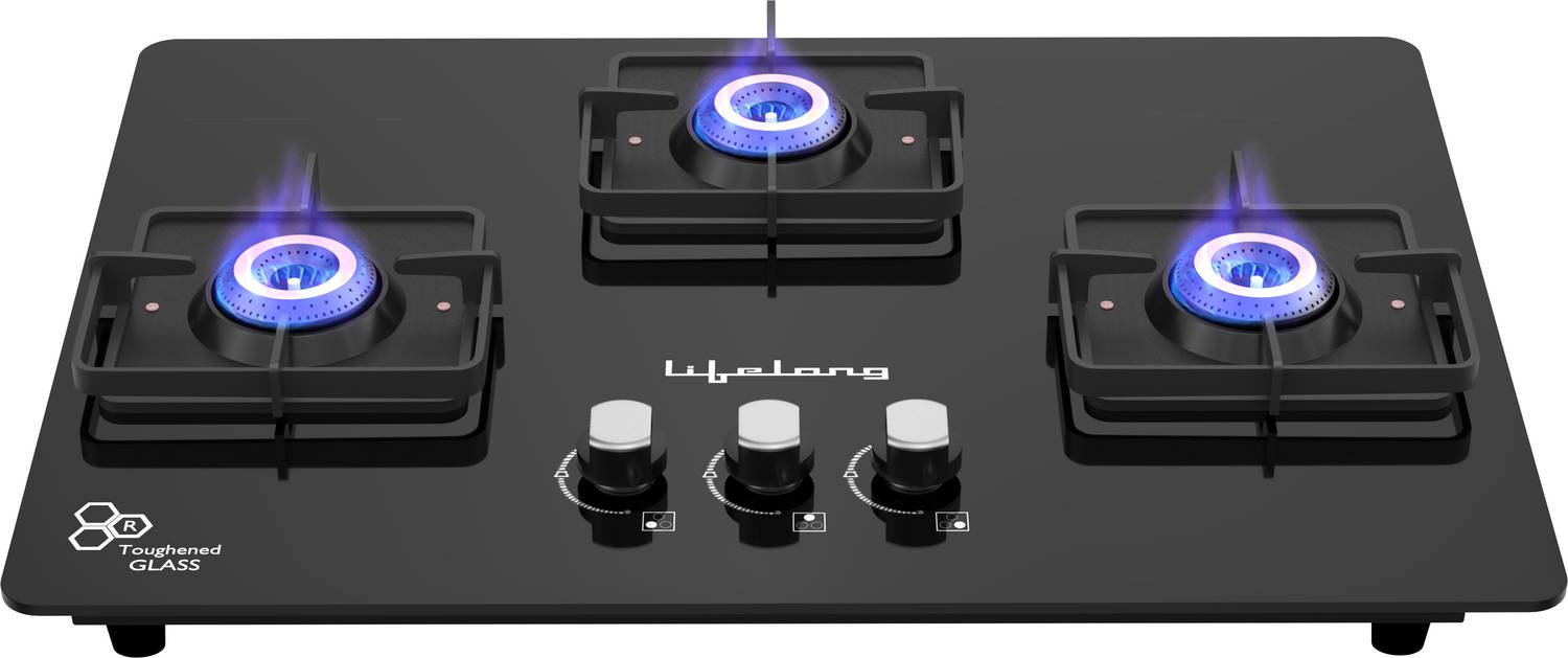 Lifelong Ember LLHT933 Hob Top with Battery Operated Ignition Gla