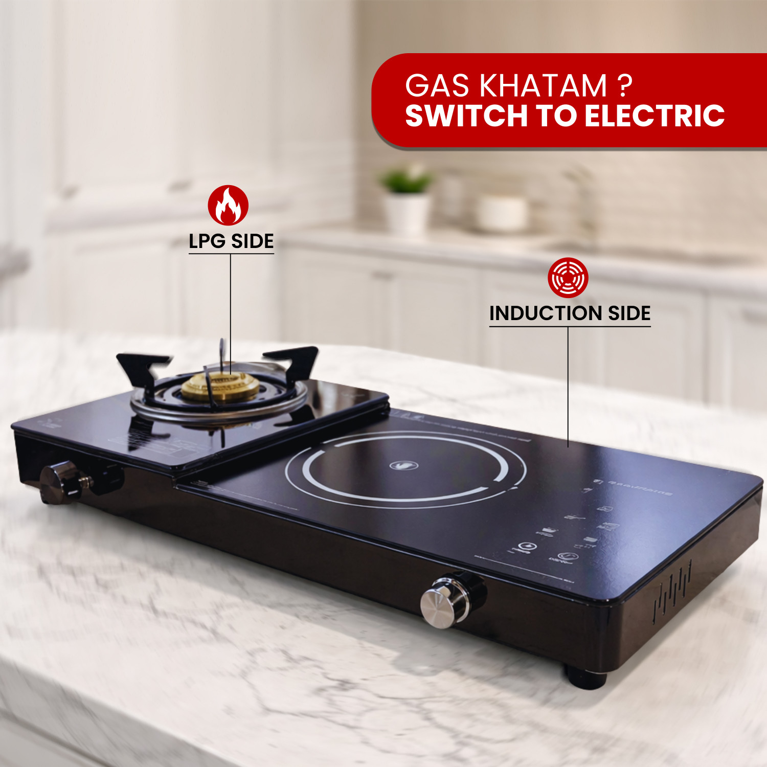 Image of goodflame 2200 W Infrared Cooktop Touch Panel
