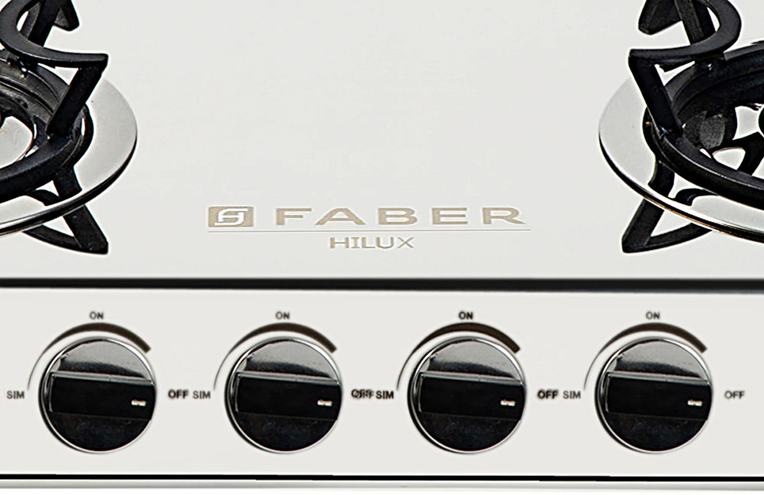 Image of FABER HOB COOKTOP HILUX MAX 4BB SS Stainless Steel Manual Gas Stove