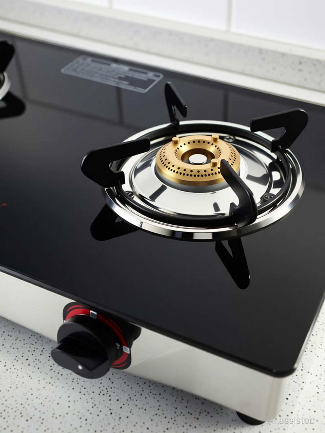 Image of Butterfly Duo Plus 2B Glass Manual Gas Stove