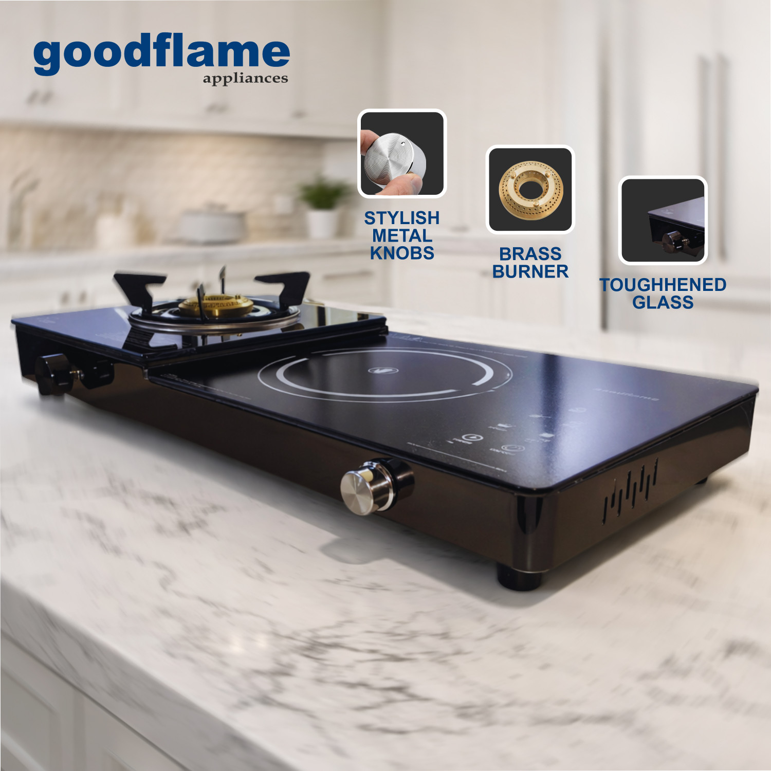 Image of goodflame 2200 W Infrared Cooktop Touch Panel