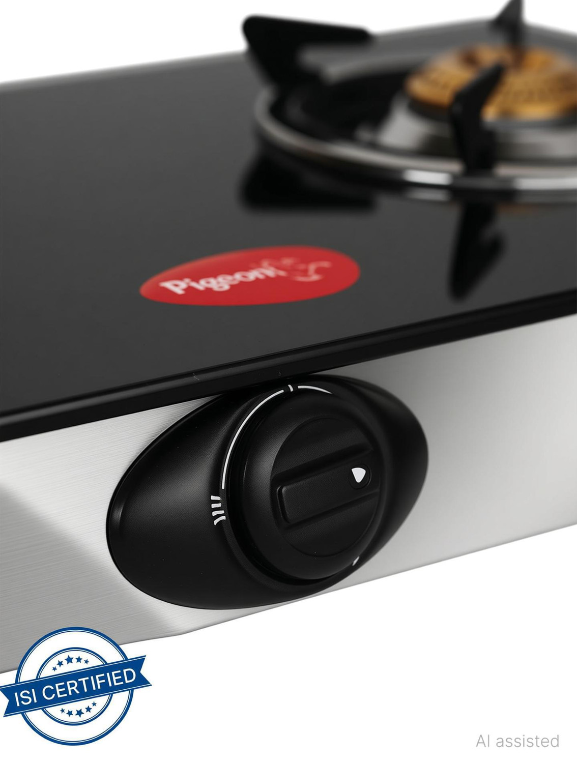 Image of Pigeon Ultra Glass, Stainless Steel Manual Gas Stove