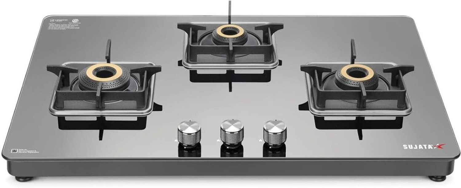 Image of SUJATA Premium 3B Glass Manual Gas Stove