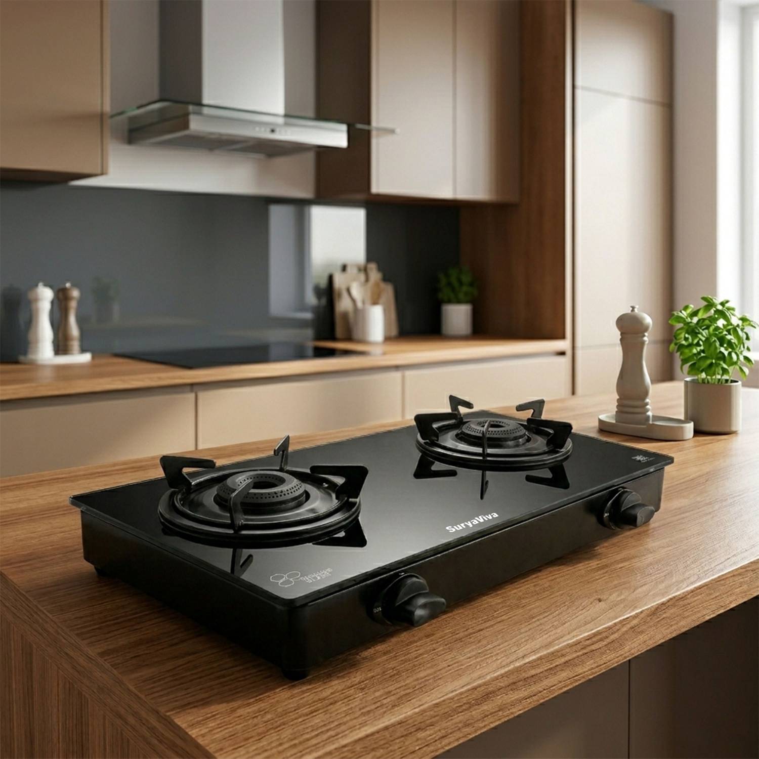 SURYAVIVA 2B Photon X Black Gas Stove - Image 5