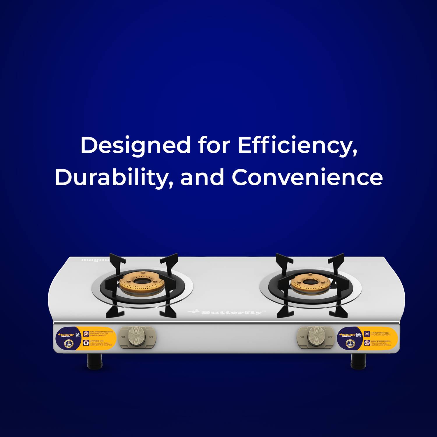 Butterfly Stainless Steel Manual Gas Stove - Image 2