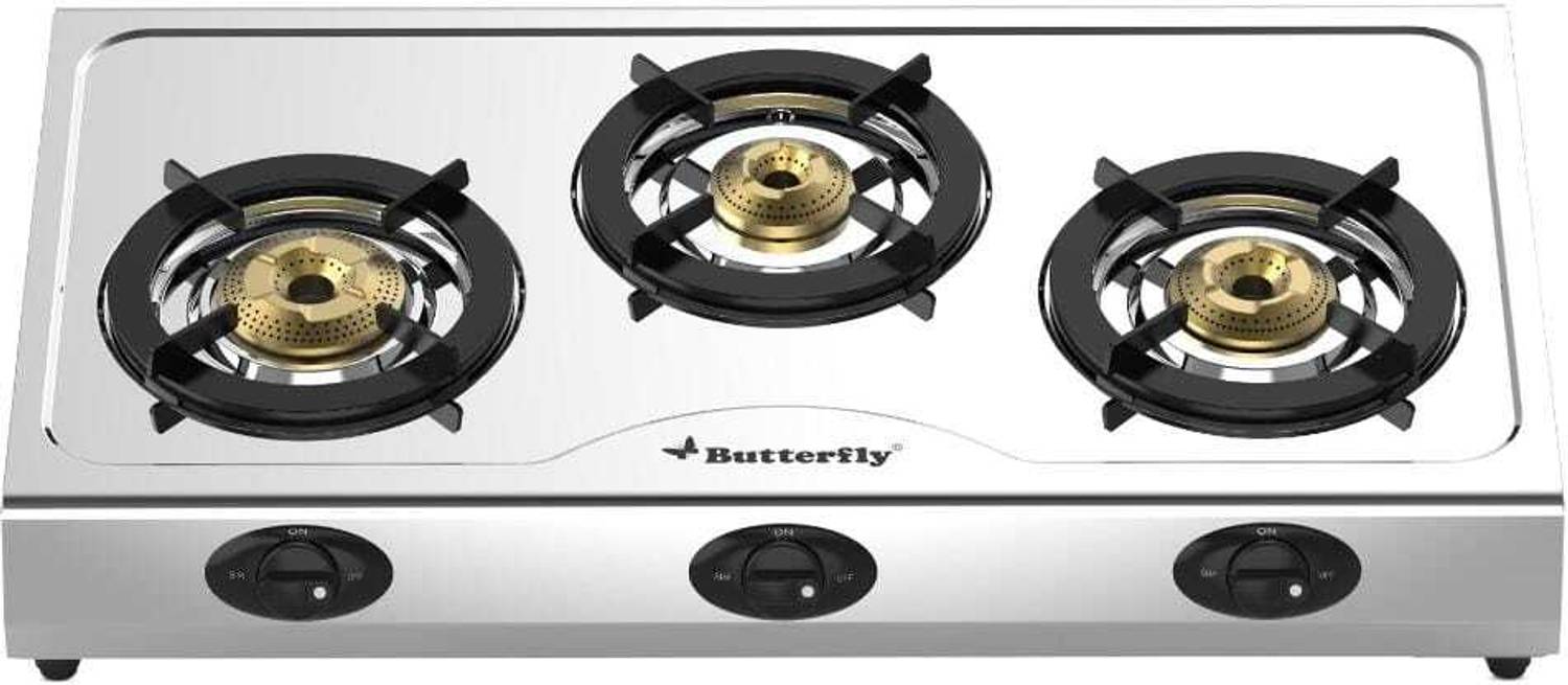 Butterfly gas Stainless Steel Manual Gas Stove — Pressure Cookers