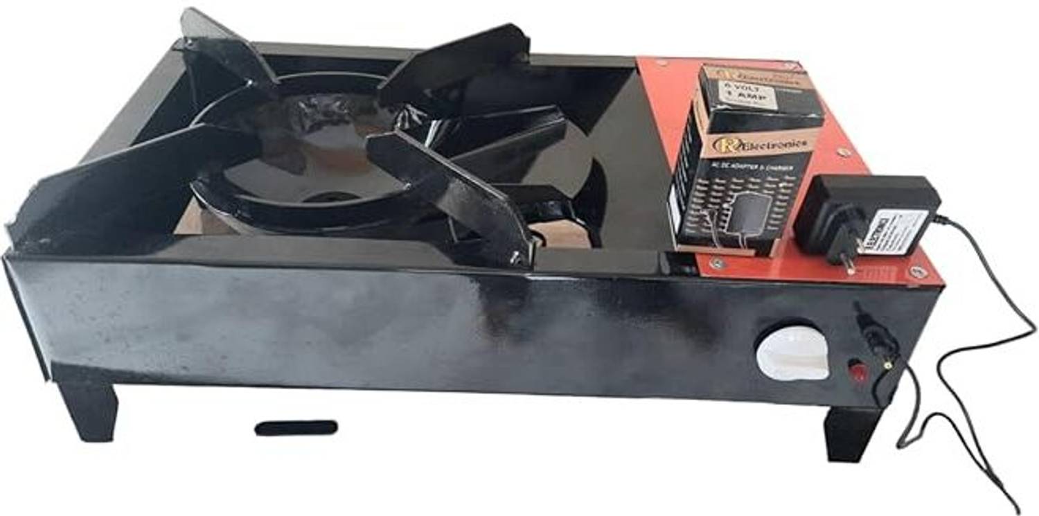 SANGAM Wood & Coal Stove Lakud Kolsa Shegadi With Volt D.C Bulb W