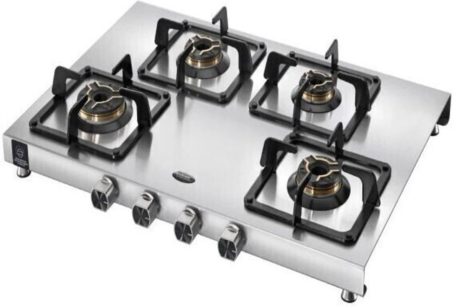 Image of Hindware Arturo SS 4Burner | 2MM Thinkness SS Body | Stainless Steel Manual Hob