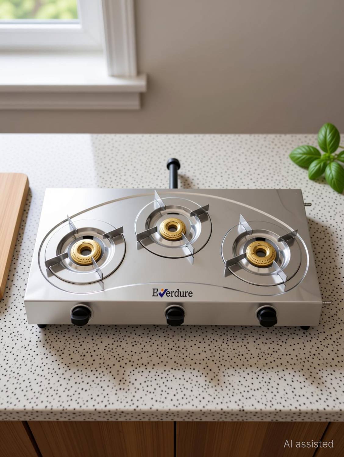Everdure 3 Burner Trimax | Steel Pan Support | Stainless Steel Manual Gas Stove
