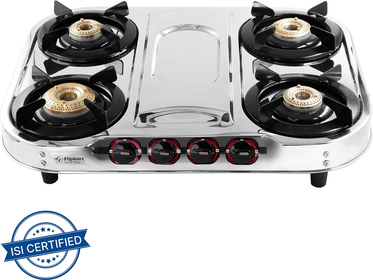 Flipkart SmartBuy Royal 4 Burners Stainless Steel Manual Gas Stove