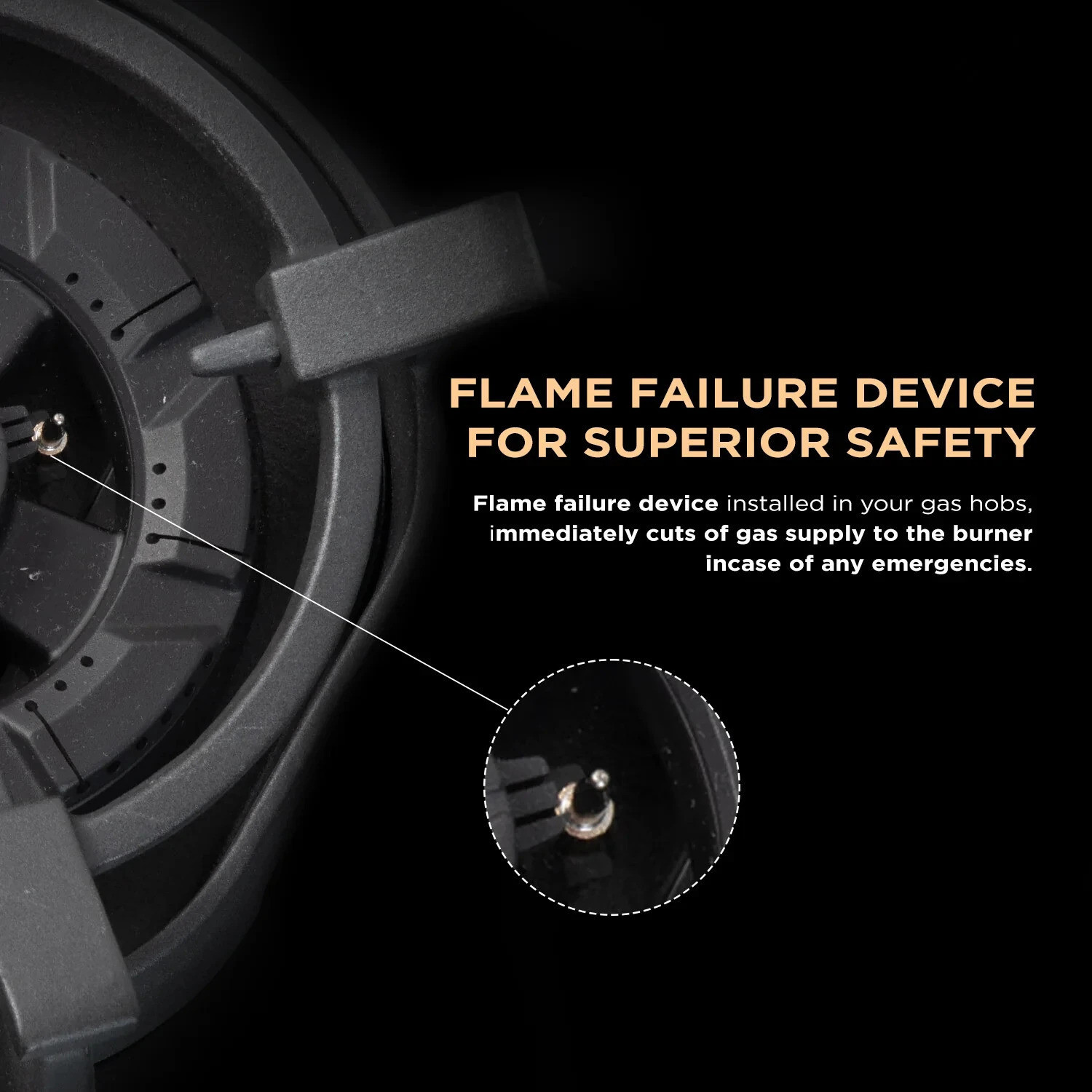 Image of FABER HOB UTOPIA PRO HT 905 BR CI Glass Automatic Hob