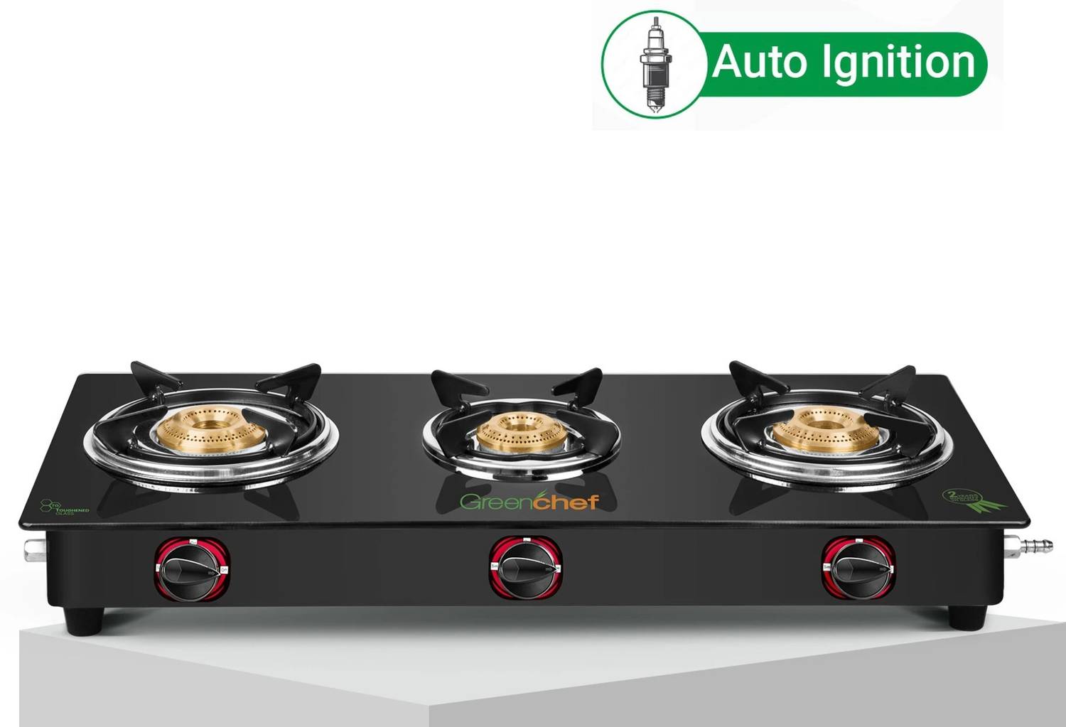 Greenchef Hybrid AI Glass Automatic Gas Stove — Accessories