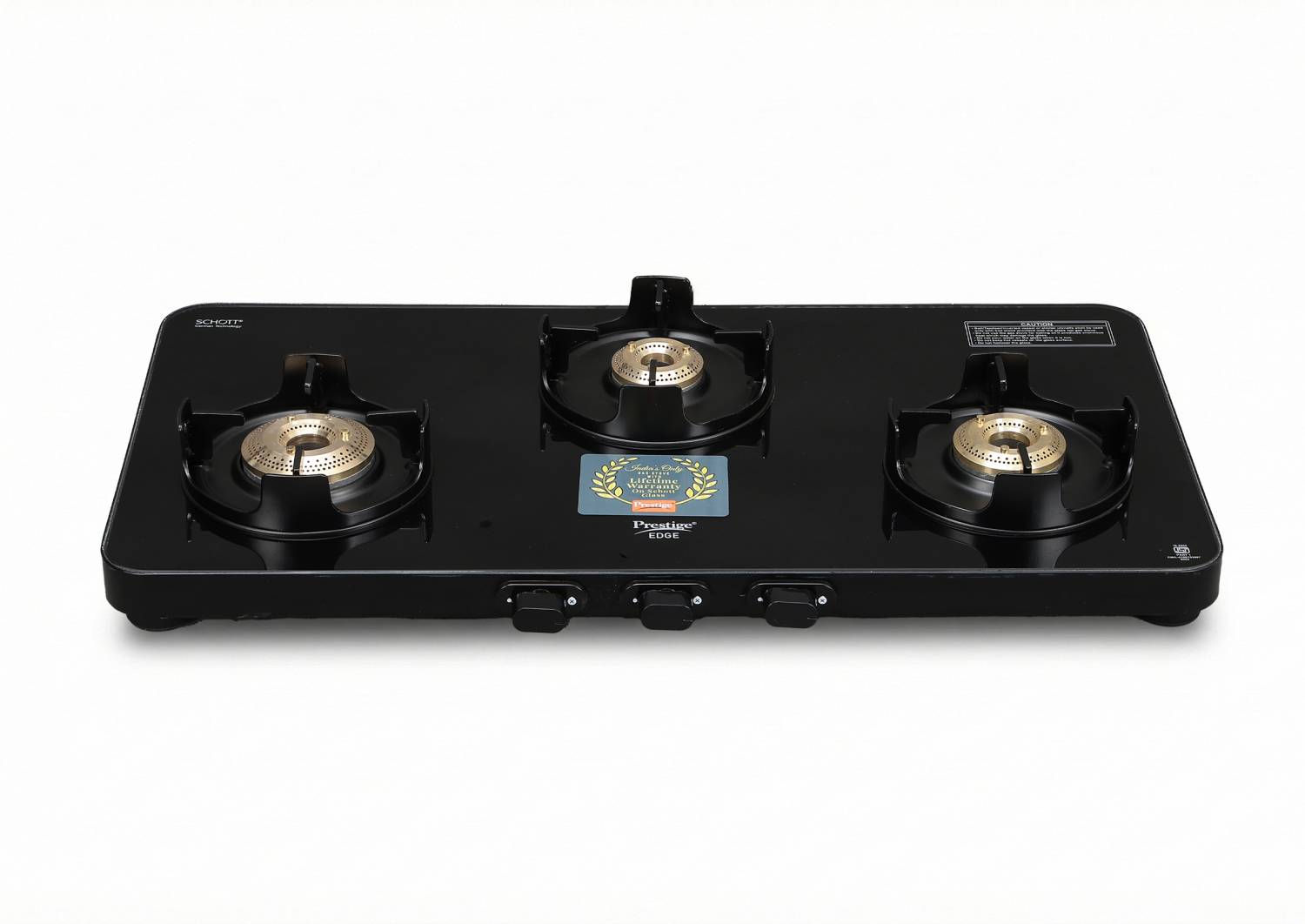 Prestige Edge Schott glass Glass Manual Gas Stove Price in India