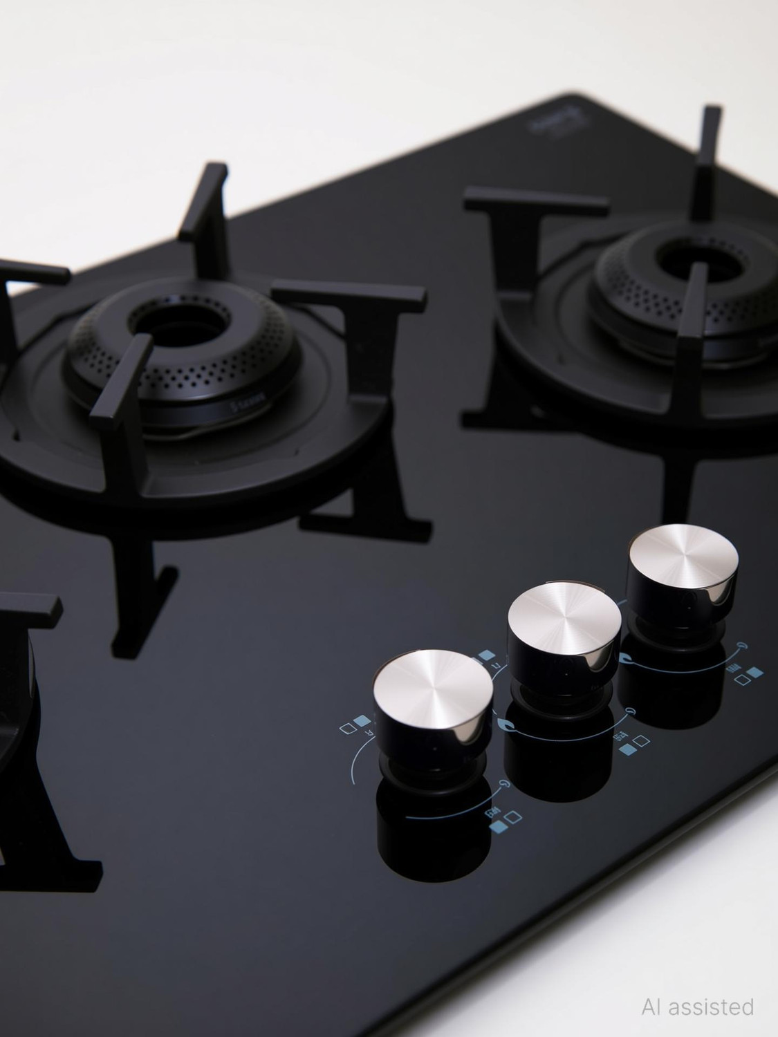 Image of Elica RG FLEXI 360 LOTUS IND HD BRASS Glass Automatic Hob