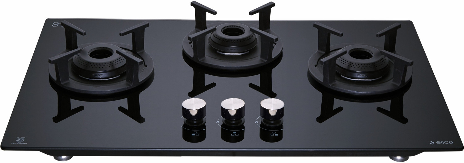 Image of Elica RG FLEXI 360 LOTUS IND HD BRASS Glass Automatic Hob