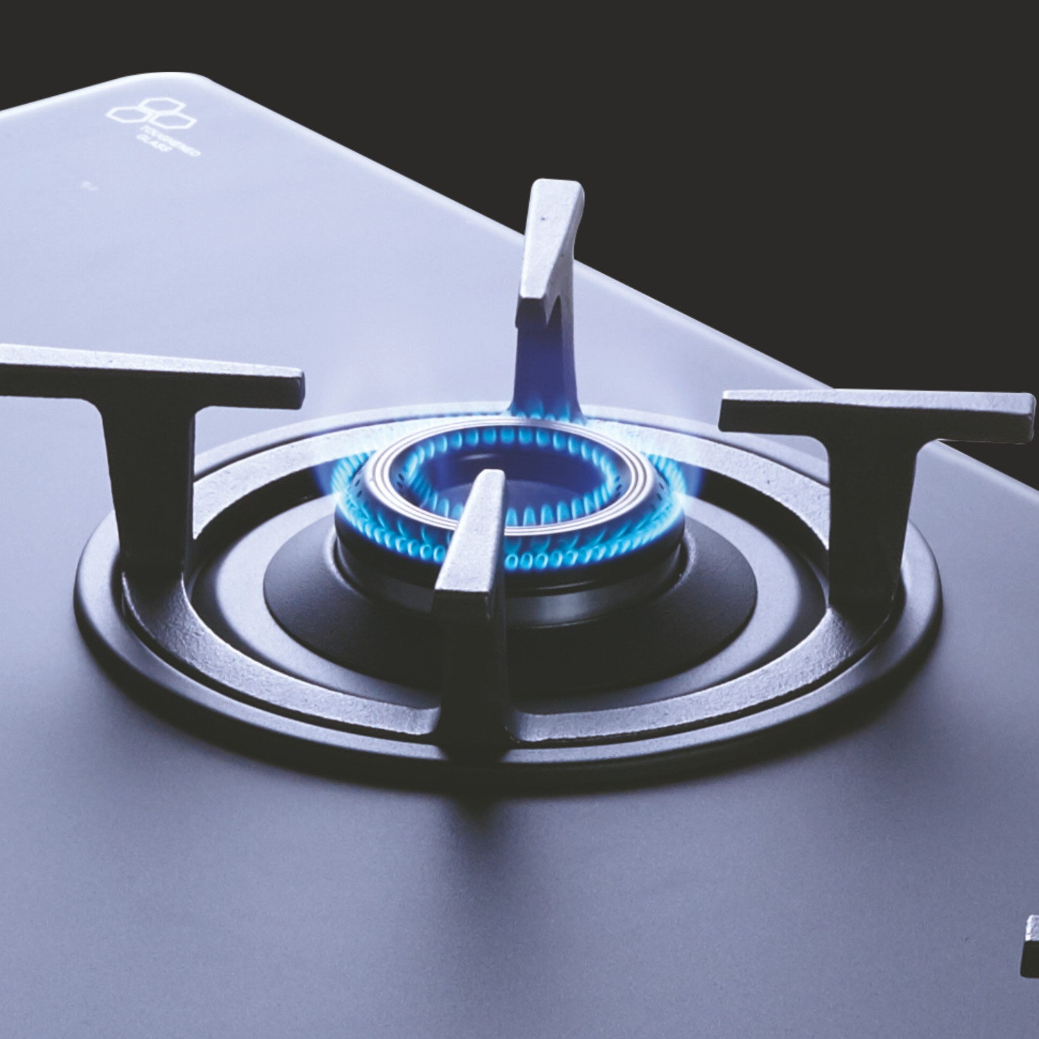 Image of Elica SBF MATT LOTUS TKN 773 CT VETRO BK Glass Manual Gas Stove