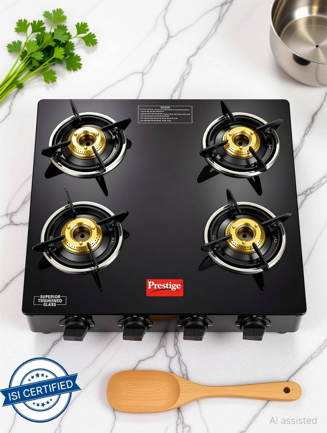 Prestige Atlas Glass Manual Gas Stove