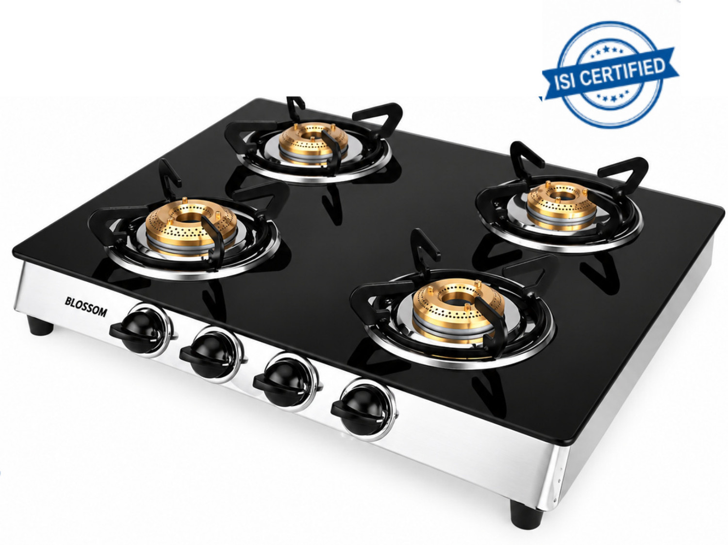 Image of BLOSSOM Stainless Steel Manual Gas Stove (4 Burners)