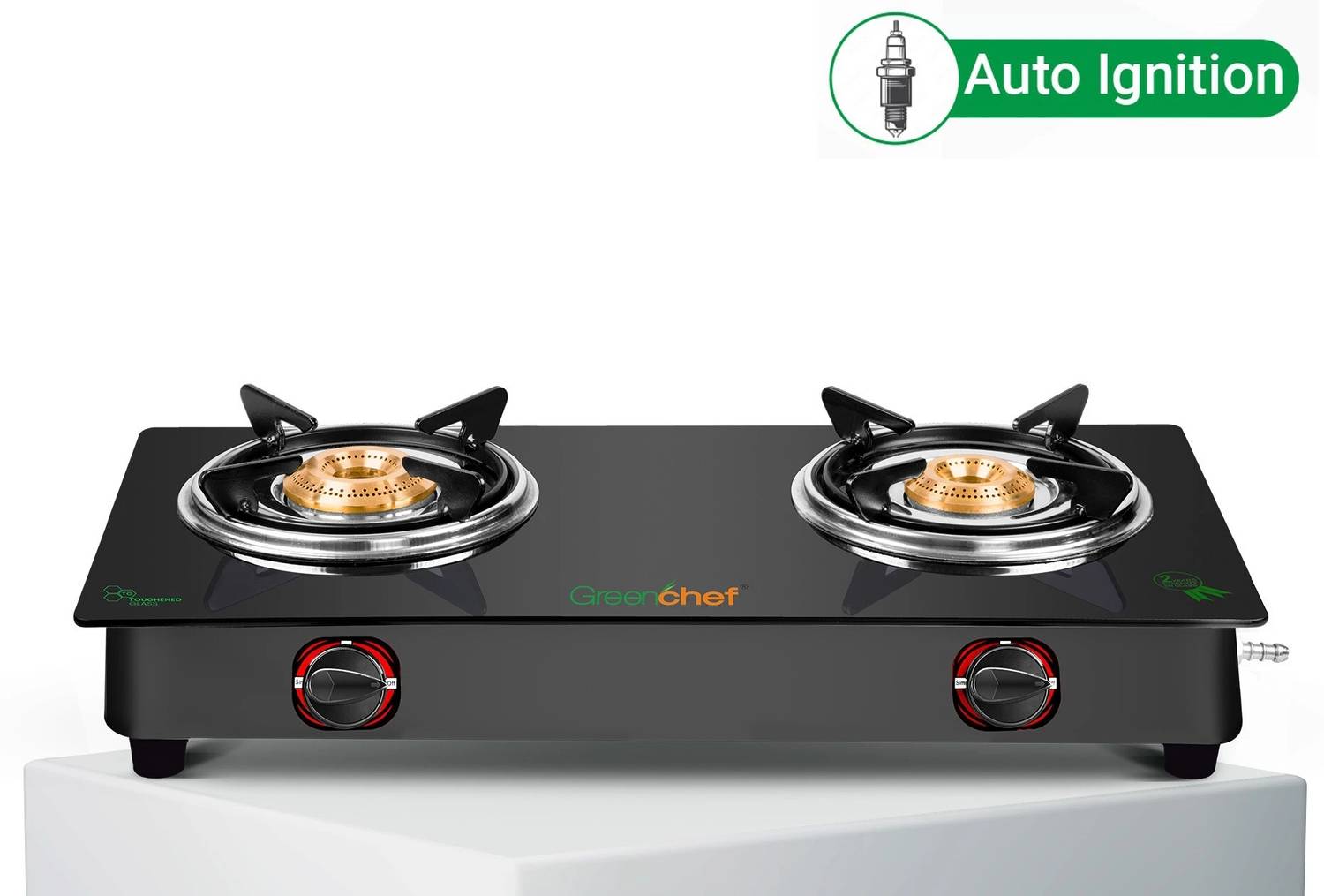 Greenchef Hybrid AI Glass Automatic Gas Stove