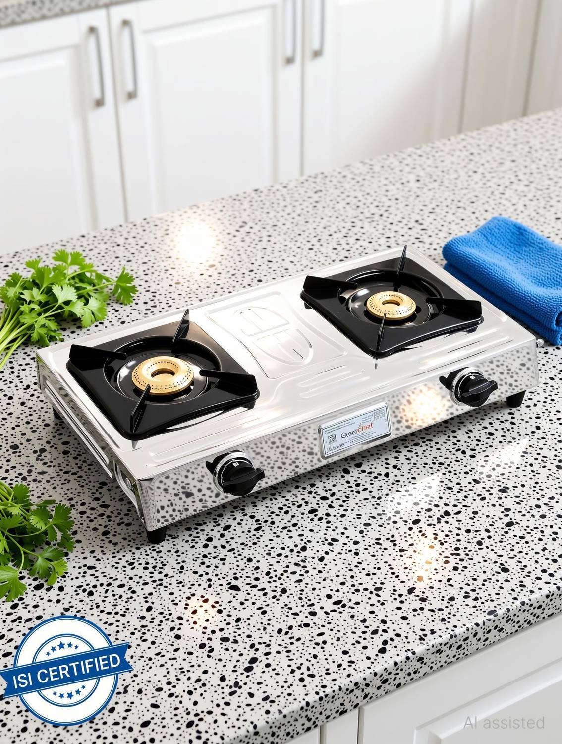 Greenchef Castle Stainless Steel Manual Gas Stove