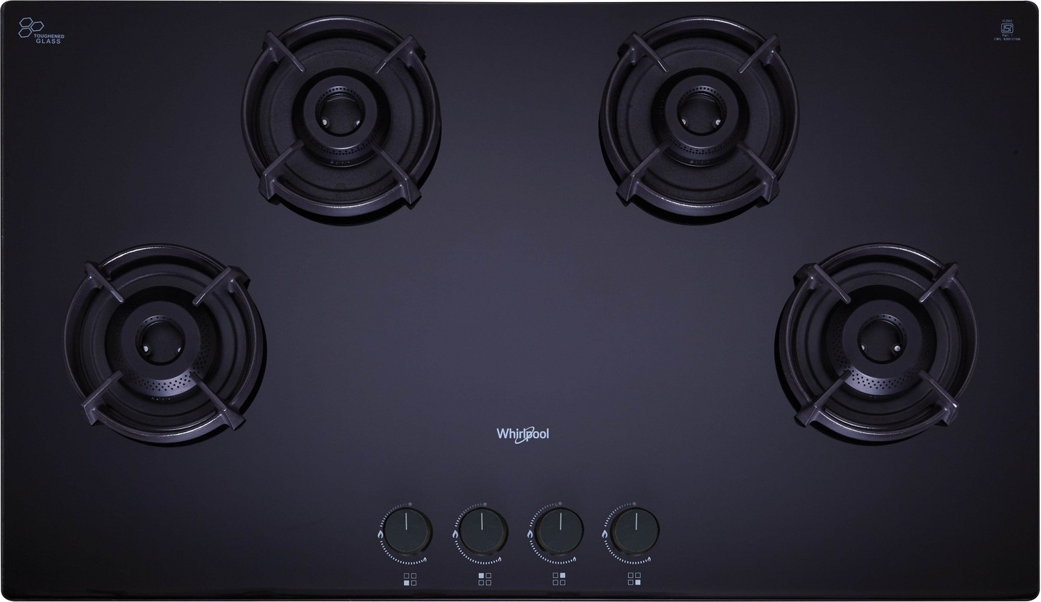 Image of Whirlpool EVOLVE HYBRID HD 904 BRASS EC Glass Automatic Hob