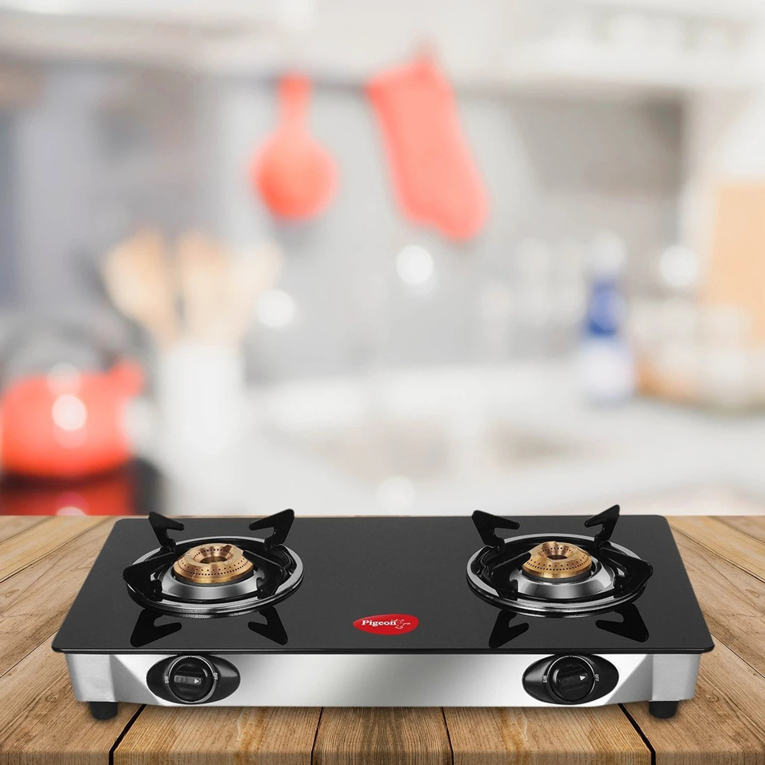 Image of Pigeon Favourite Glass, Stainless Steel Manual Gas Stove