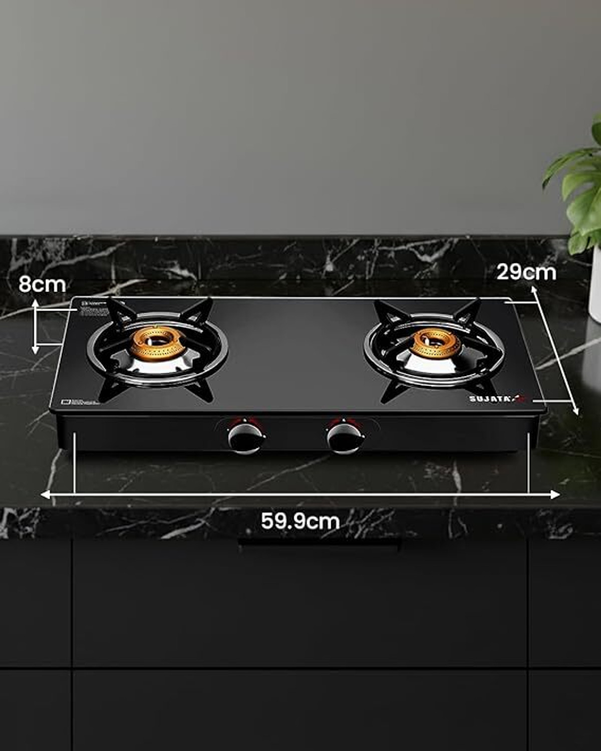 Image of SUJATA Stainless Steel Manual Gas Stove